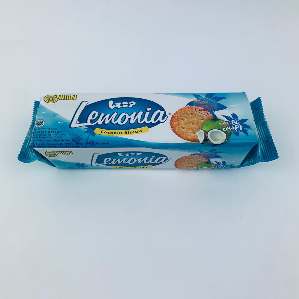 NISSIN LEMONI / LEMON /  FLAVORED BISCUIT / COCONUT BISCUIT / 130g