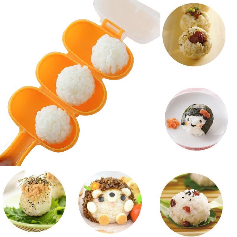 Serbagrosirmurah Rice Ball Shaker Alat Cetak Nasi bento Sushi Mold