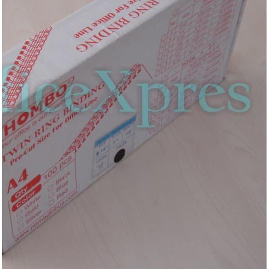 

➭ Hombo Spiral Kawat/Twin Ring A4 1/4" 34 Loops ֍