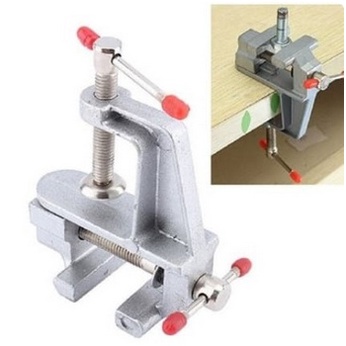 Mini Vise Clamp Meja Klem Catok Vise Table Alumunium Penjepit Benda