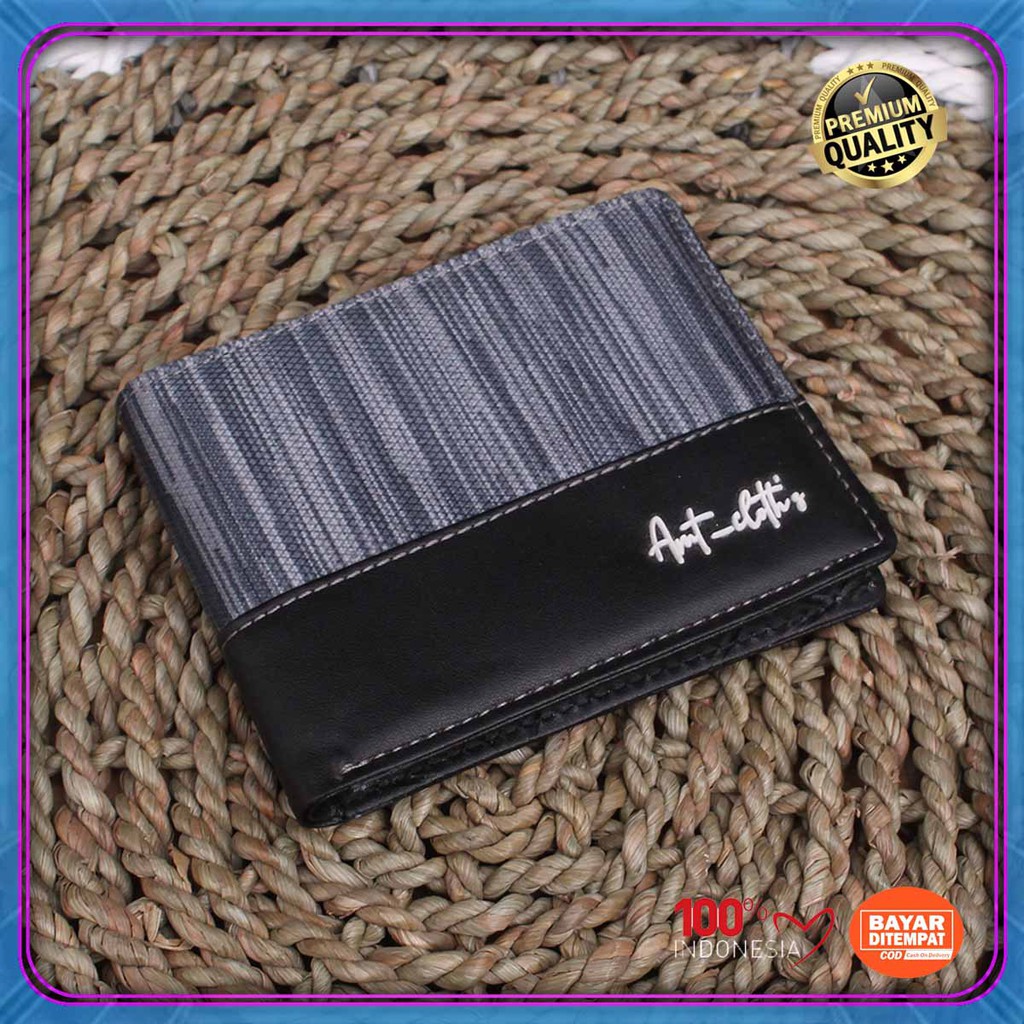 Best seller DOMPET KULIT PRIA pendek distro fashionable KULIT sintetik AMT