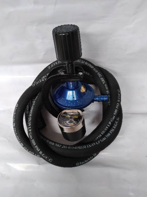 Regulator Gas Destec Com U12 RM+Selang 3 Lapis Anti Tikus