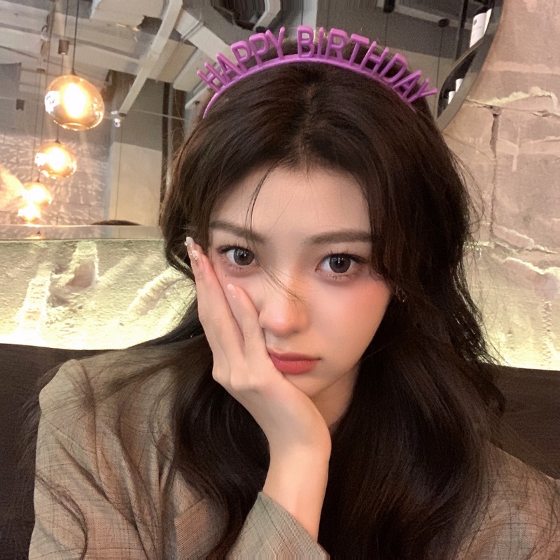 2022 Bando Tulisan Happy Birthday Gaya Korea Untuk Aksesoris Pesta