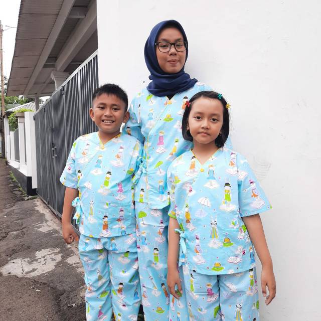 Piyama baju tidur couple ibu dan anak