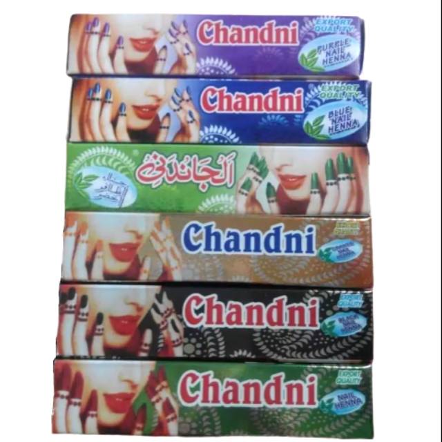 (7warna) henna Chandni/ nail hena kuku halal 6gr