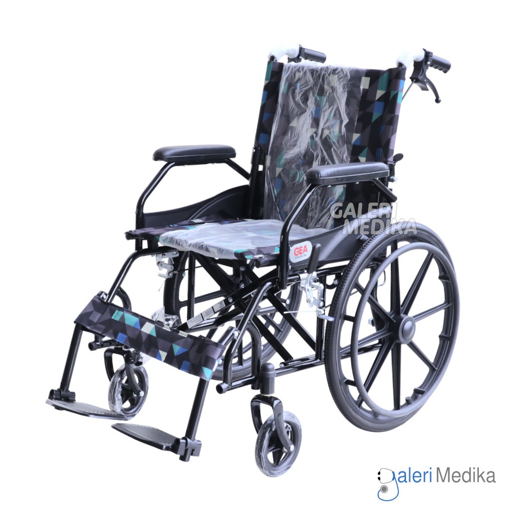 (KHUSUS GOJEK) Kursi Roda GEA FS 863 / FS-863 /FS863 Steel Wheelchair