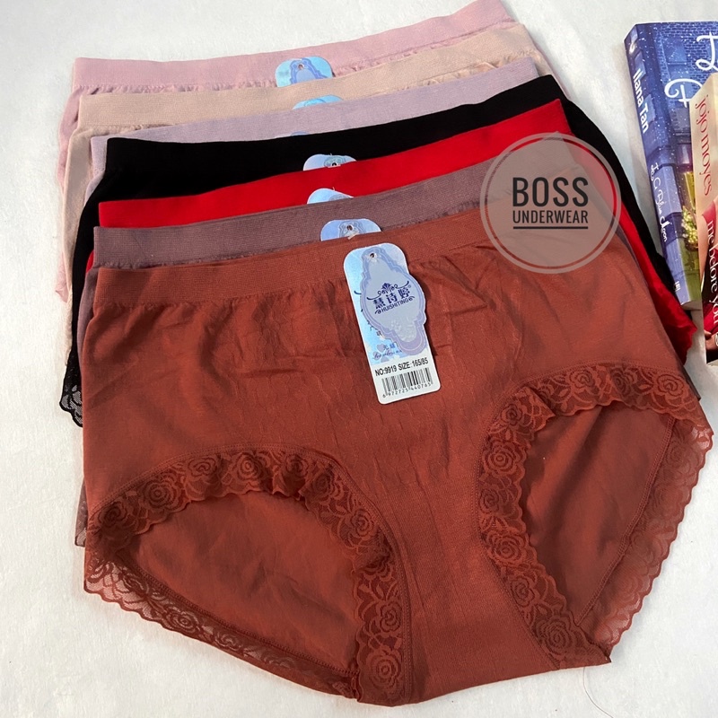 [3pcs] CD Spandex Jumbo Renda | CD Wanita | Celana Dalam Perempuan , CD WANITA DEWASA | CELANA DALAM