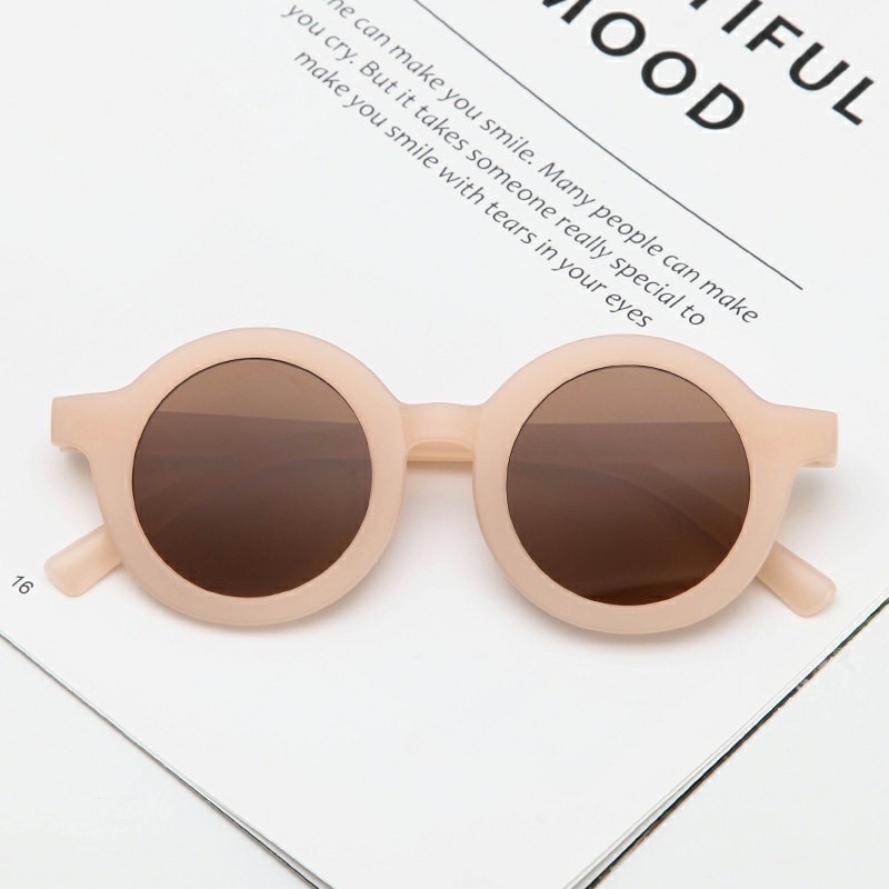 KACAMATA ANAK BULAT KACAMATA ANAK FASHION KACAMATA ANAK UV-BULAT SOFT PINK