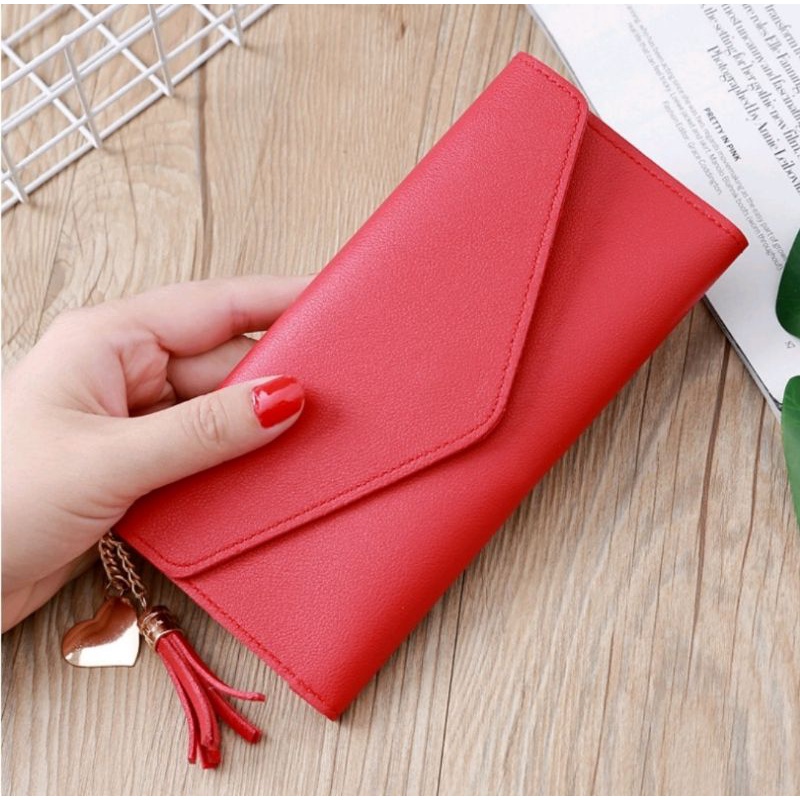 DK30 Dompet Kulit Lipat Polos Panjang 104C