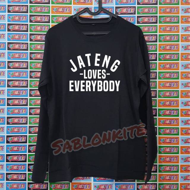 MURAH!!! KAOS GANJAR PRANOWO JATENG LOVES EVERYBODY BAHAN COMBED 30S BUKAN ABAL ABAL