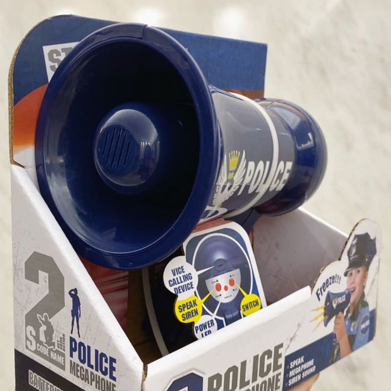 Mary Portable Megaphone Mainan Musik Pengubah Suara Siren Suara Untuk Polisi Pretend Toy Kelas Keluarga Properti Aktivitas Anak Laki-Laki