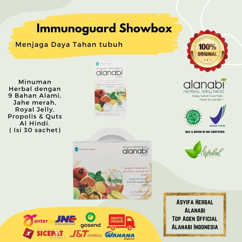 

Minuman Herbal Alanabi Al anabi Al-Anabi Imunityguard Minuman Sehat Thibbun Nabawy 1 Showbox