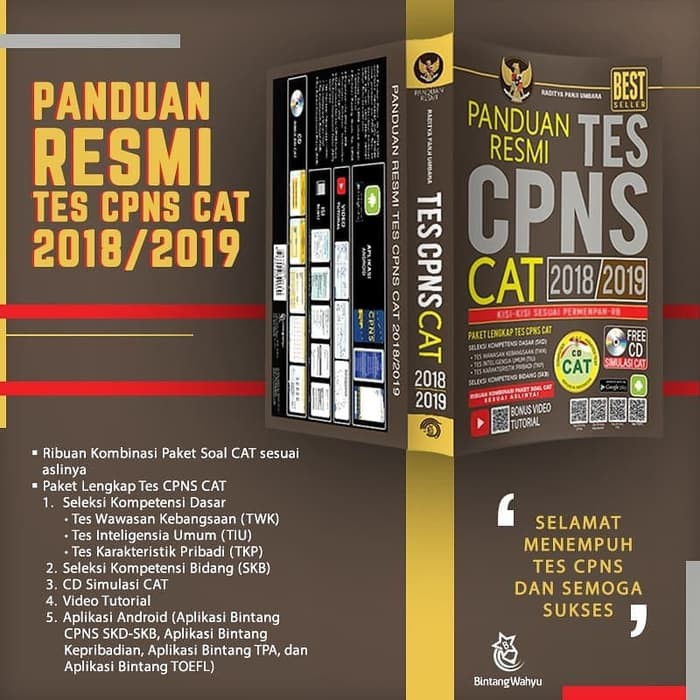 Buku Panduan Resmi Tes Cpns Cat 2018 2029 Shopee Indonesia