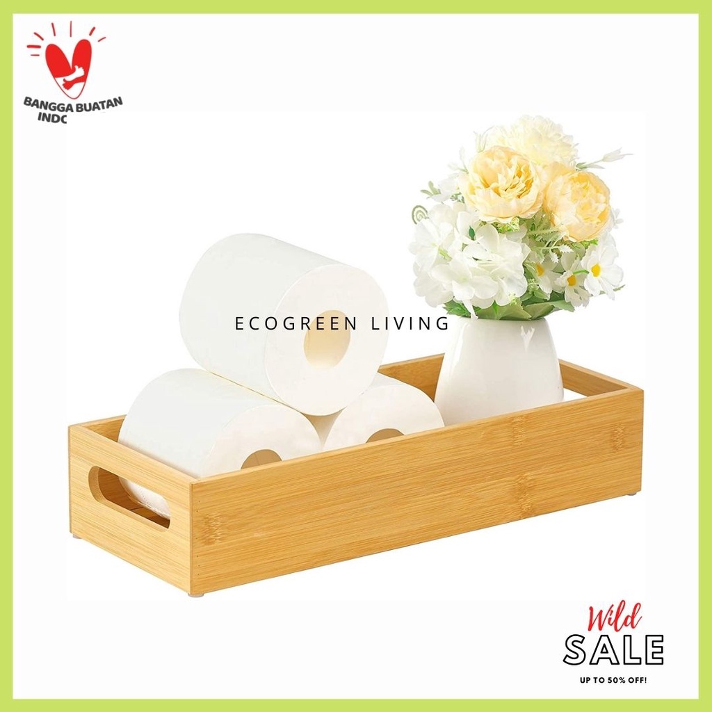 ECOGREEN - WOODEN PRODUCT , ORGANIZER BOX / WOODEN STORAGE BOX / KOTAK KAYU / TRAY KAYU