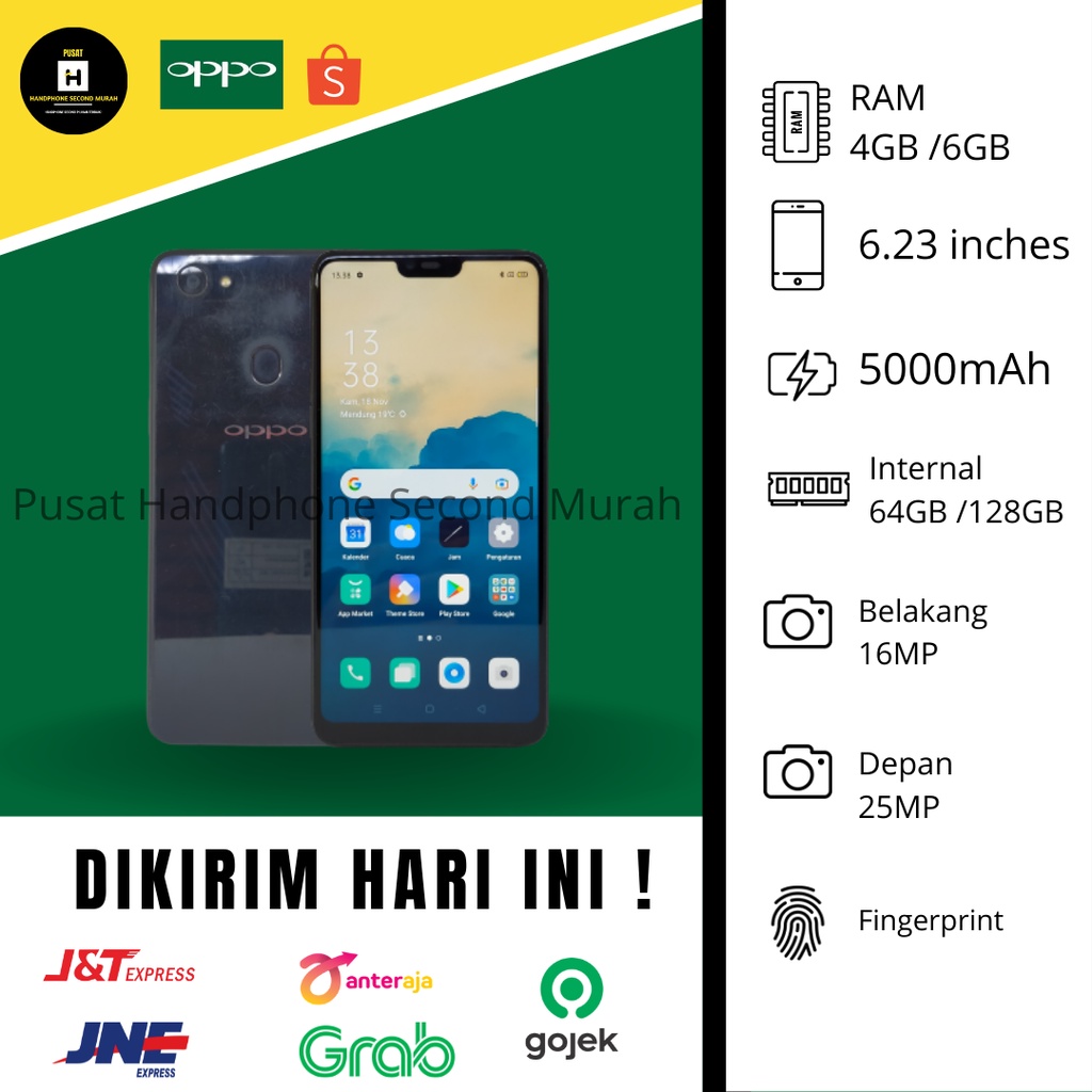 Oppo f7 4/64 & 6/128 gb second