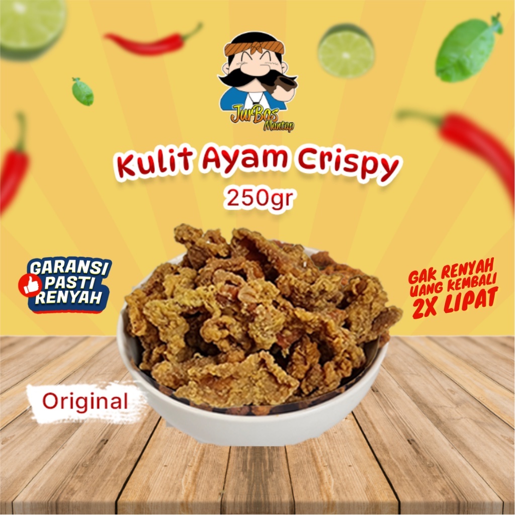 

Kulit Ayam Crispy 250 gram Rasa Original