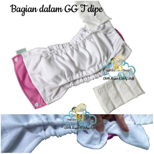 [Outer only] Clodi gg T dipe pant polos motif pull up pants dapat 1 training pad