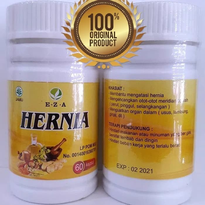Kapsul Herbal Obat Hernia EZA dijamin original