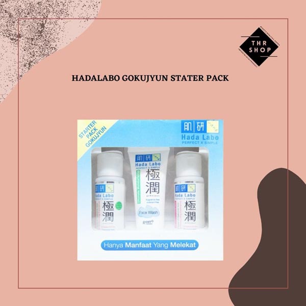 [STARTER PACK 3IN1] [BPOM] Hadalabo Hado Labo Gokujyun Starter Pack | Ultimate Moistruzing Face Wash 20ML | Lotion 20ML | MILK 20ML_Cerianti