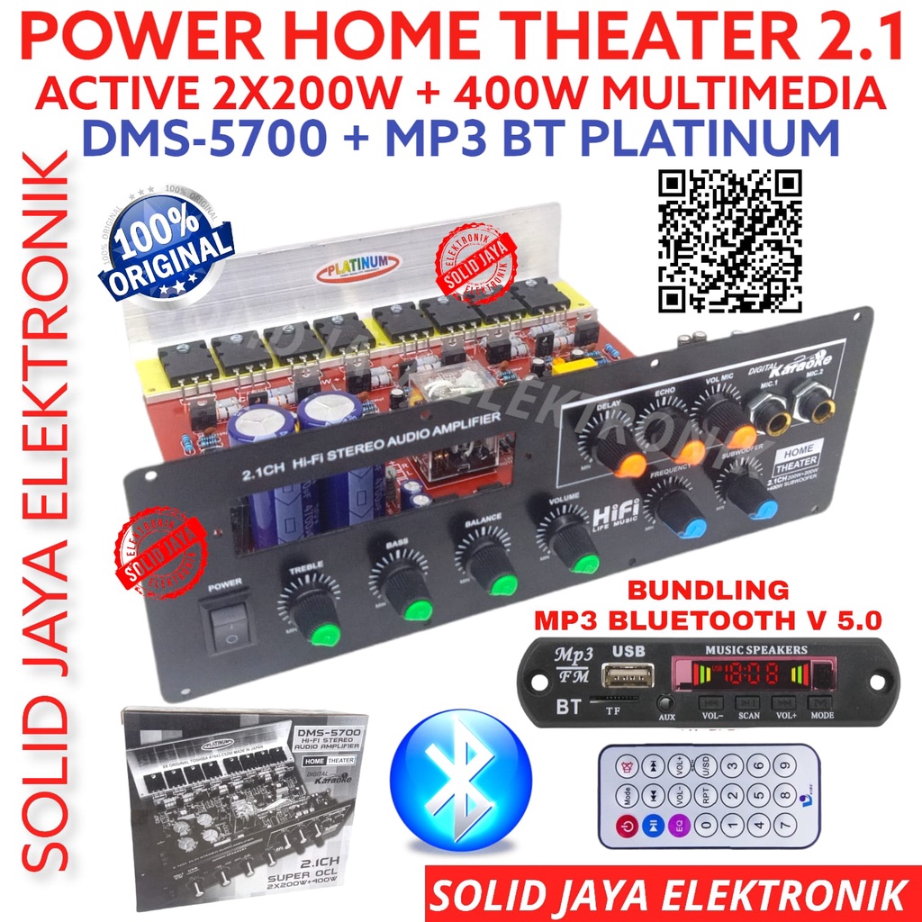 POWER SPEAKER AKTIF 2.1 CH DMS-5700 HOME THEATER HI FI STEREO MULTIMEDIA MP3 BLUETOOTH 2X200W PLUS 400W SUPER OCL 2.1CH 2.1 TR FINAL TOSHIBA ASLI PLUS SUB SUBWOOFER PROTEKTOR ECHO REPEATER KARAOKE CHANEL CHANNEL DMS5700 DMS 5700 PLATINUM ASLI ORI ORIGINAL