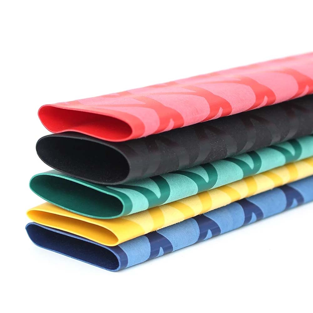 REBUY 15/18/20/22/25/28/30/35mm Fishing Rod Grip Belt DIY Badminton Racket Sleeve Tube Heat Shrink Wrap Tubing 5 Colors Polyolefin Non-slip Racket Handle Grip 1M Sleeve Insulated Protect Handle Insulation/Multicolor