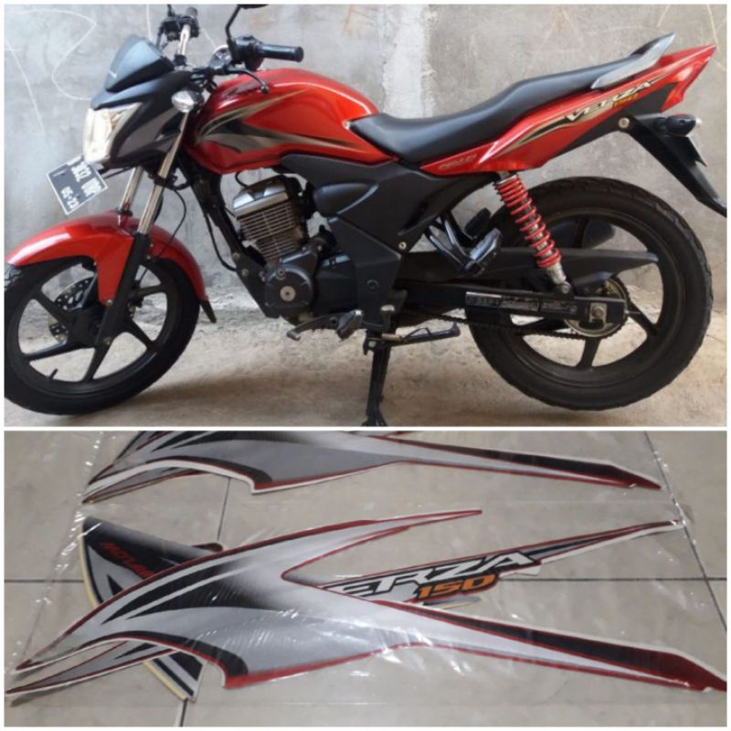 STIKER STRIPING LIS BODY HONDA VERZA 150 2013 MERAH