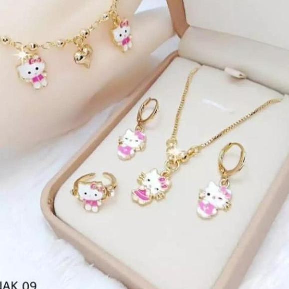 BISA COD BAYAR DI TEMPAT!!!kalung set anak set hello kitty