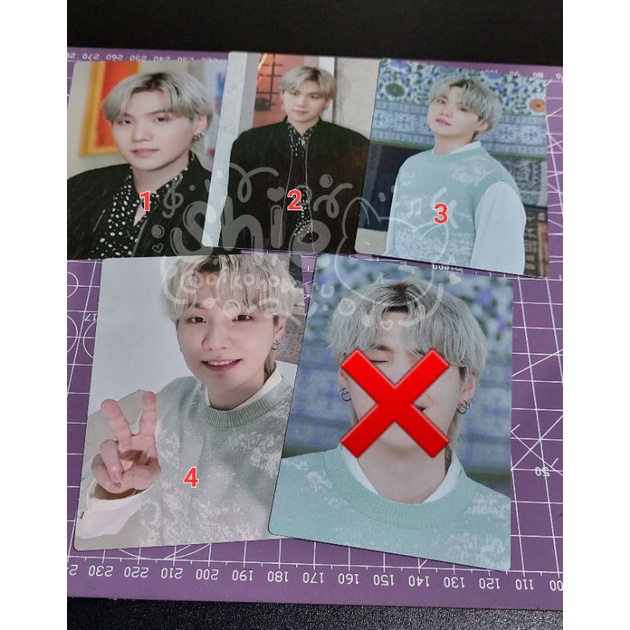 MPC Photocard PTD BTS SUGA Yoongi