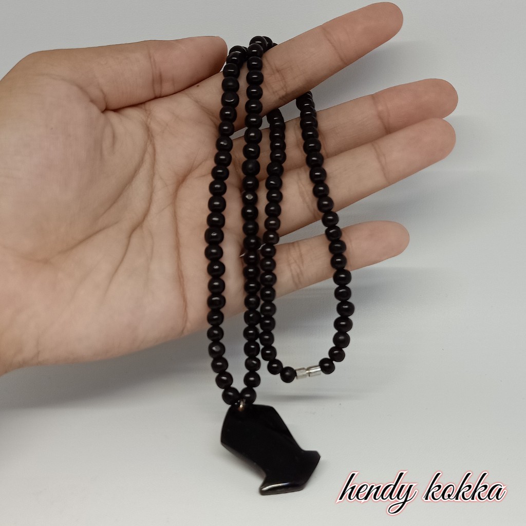 Kalung kokka kaukah terompah coklat