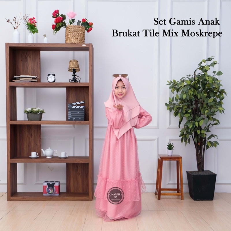 GAMIS ANAK BRUKAT TILE DOT MIX MOSCRAPE