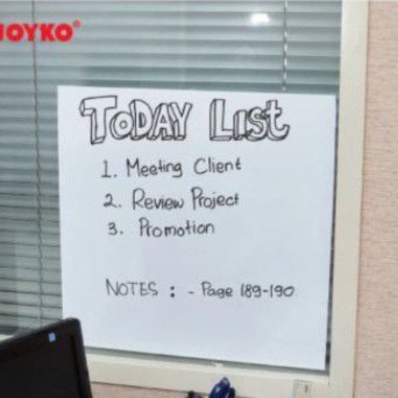 

Stiker Papan Tulis Joyko / Whiteboard Sticker WBSK-150