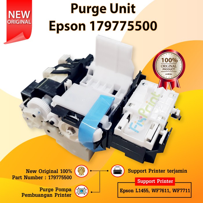 Purge Unit Epson L1455 WF7611 WF7711 New Original, Pompa Pembuangan Epson L1455, Part Number 1797755