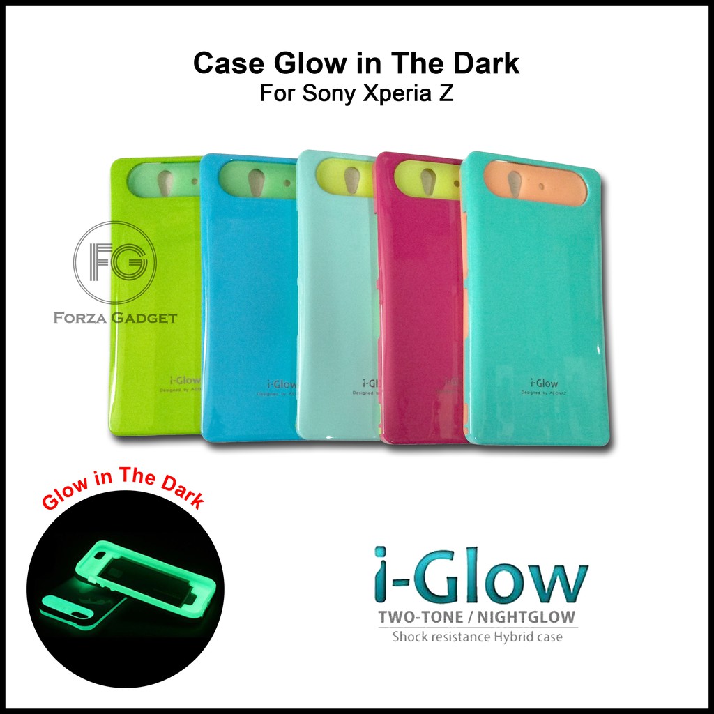 Case i-Glow for Sony Xperia Z (Glow in The Dark)