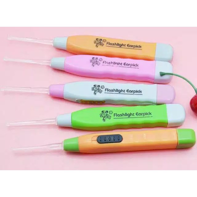 Korek kuping LED - pembersih telinga dengan lampu - earpicks - ear pick - korek kuping bayi anak