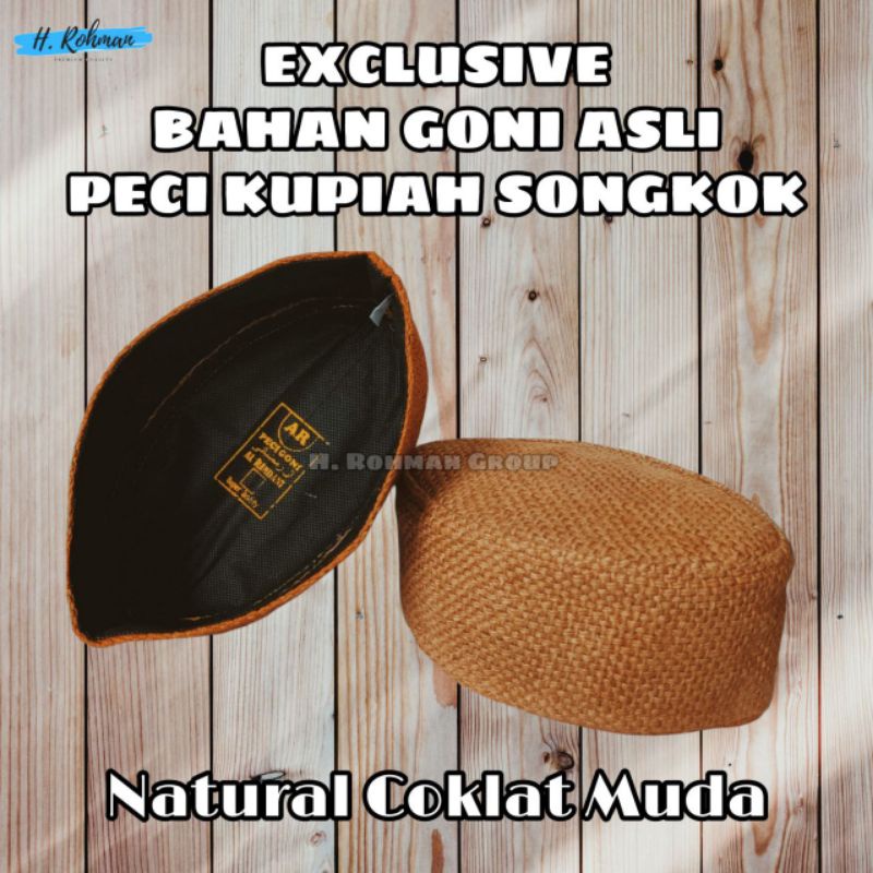 Exclusive Peci Kopiah Karung Goni Original Terbuat Dari Bahan Pilihan Peci Klasik