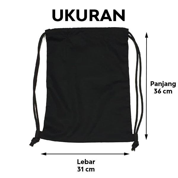 Tas Serut String Bag We Bare Bare - Drawstring Bag Waterproof | Thirty Store.Id