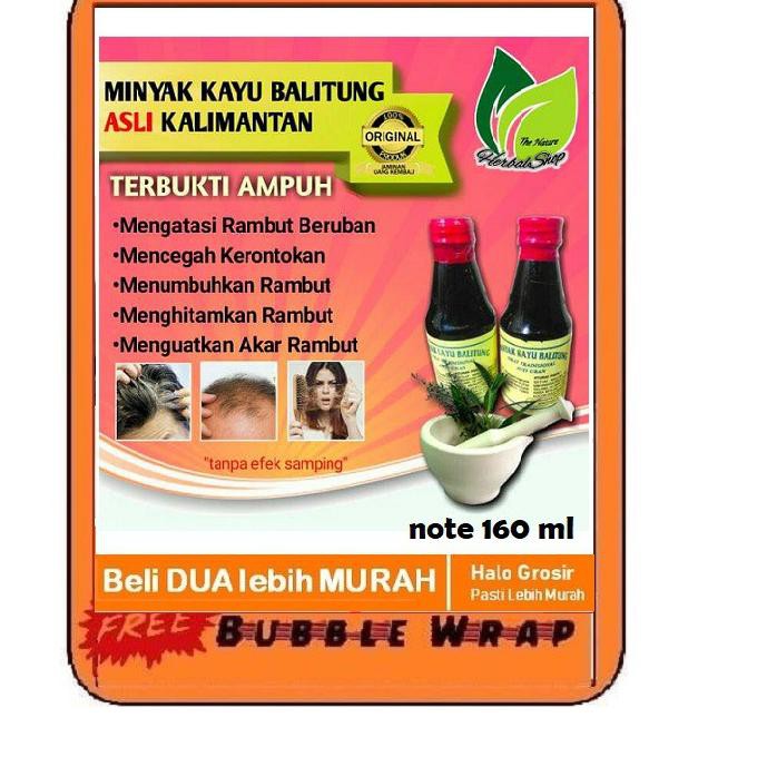 TERBARU  obat uban penghilang uban penumbuh rambut permanen minyak kayu balitung ASLI kalimantan isi