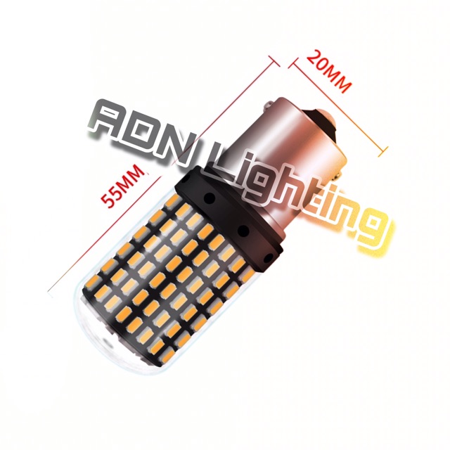 LAMPU LED 1 KAKI SEIN LED CANBUS 1156 BA15S BAU15S 144 SMD / NO HYPER FLASH