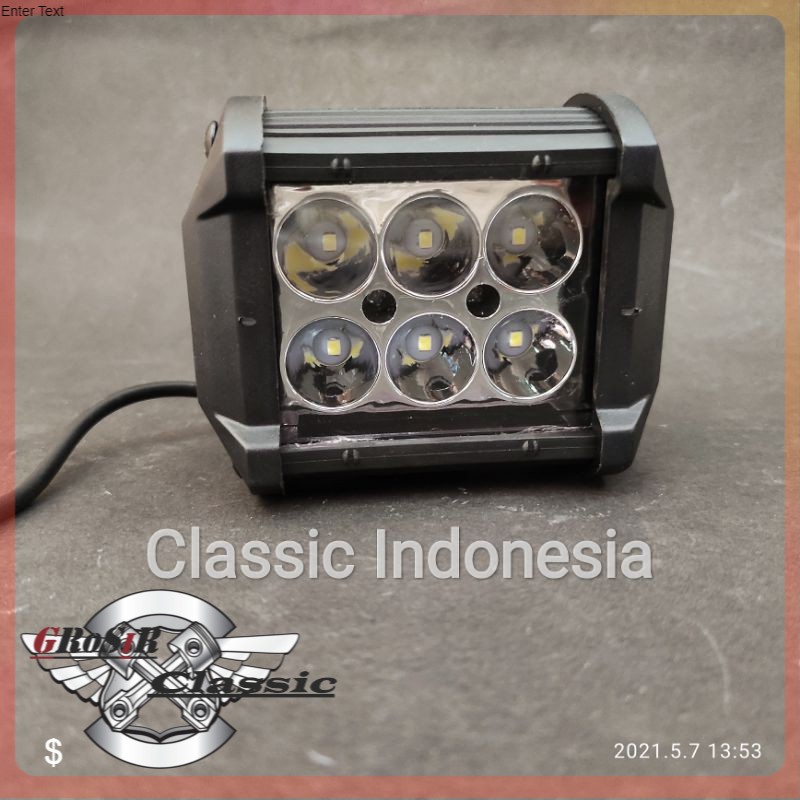 Lampu LED 6 titik lampu depan motor LED universal