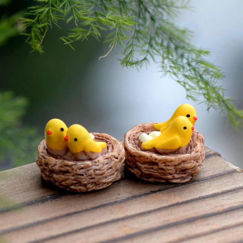 1pc Miniatur Sangkar Burung Ornamen Astrophytum Lithops Kaktus Sukulen Bonsai Landscape Figure Maket