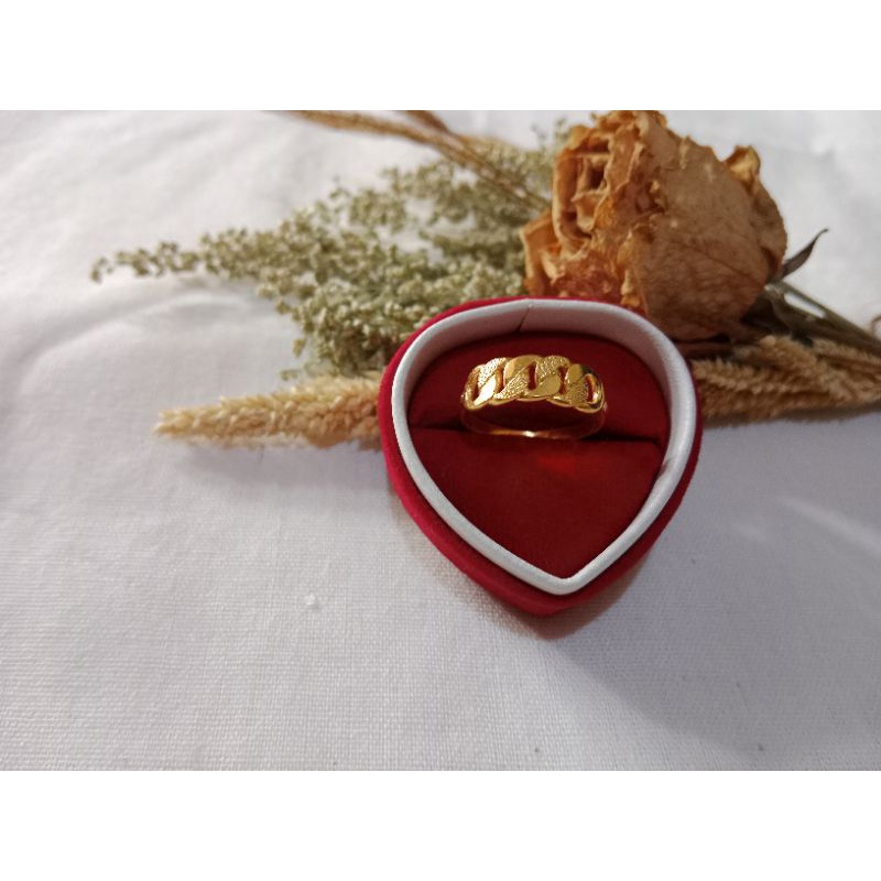 Cincin rantai 2gram emas muda
