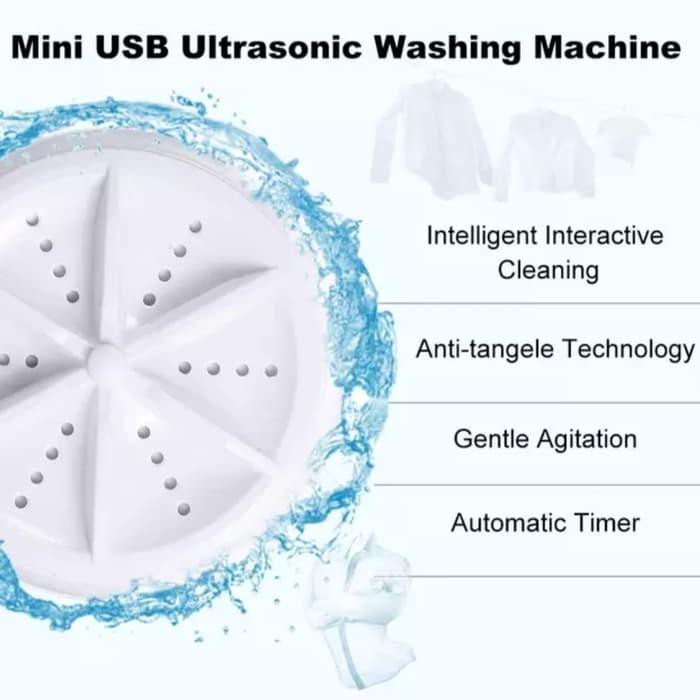 Mesin Cuci Ultrasonic Mini Portable - Ultrasonic Turbin Wash