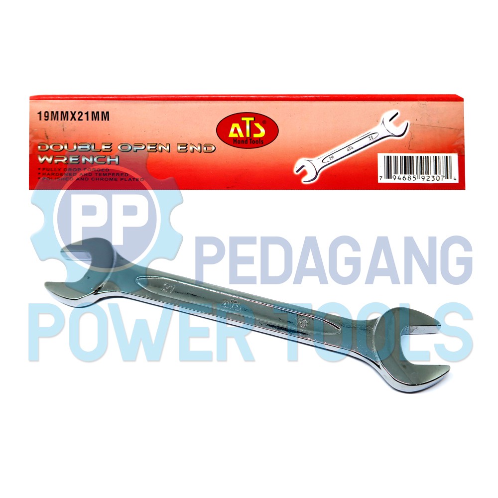 ATS KUNCI PAS 19 X 21 MM 19X21 DOUBLE OPEN END SPANNER WRENCH INGGRIS