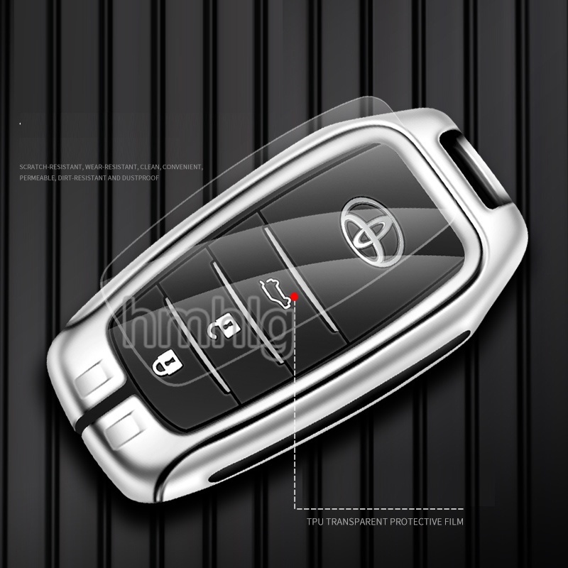 Case Kunci Mobil Bahan Kulit Zinc Alloy Untuk Toyota Corolla Altis Corolla Cross Camry RAV 4 Keyless Entry