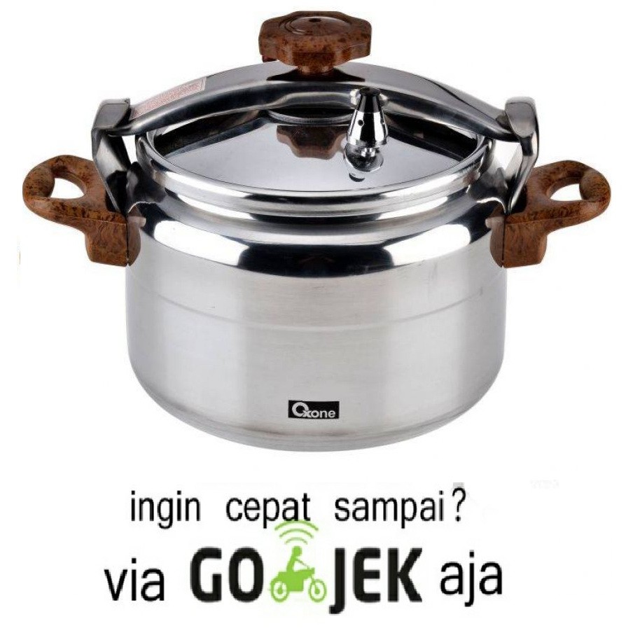 Oxone OX-2008 Pressure Cooker Alupress 8 Liter - Peralatan Masak - Silver