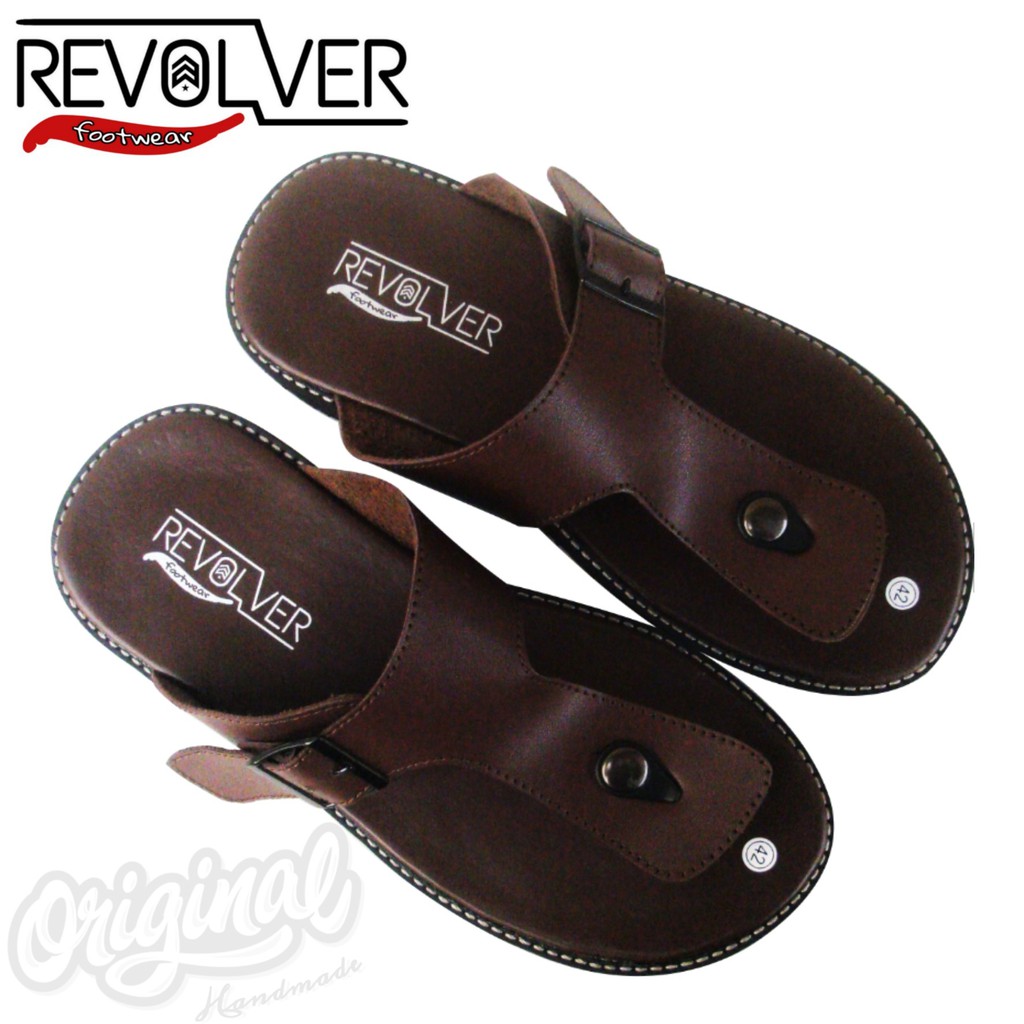 Sandal Kulit Pria Keren -Revolver Sandal