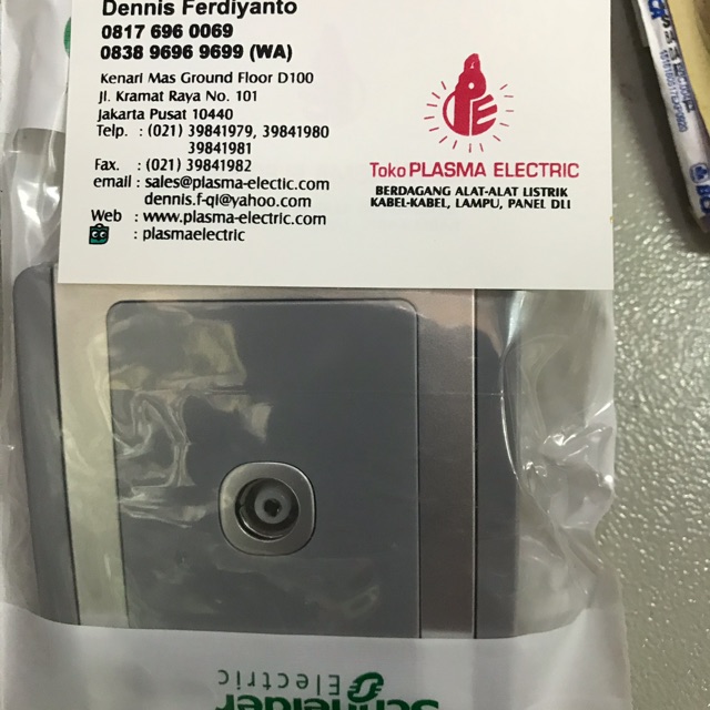 STOP KONTAK TV NEO SILVER GREY SCHNEIDER