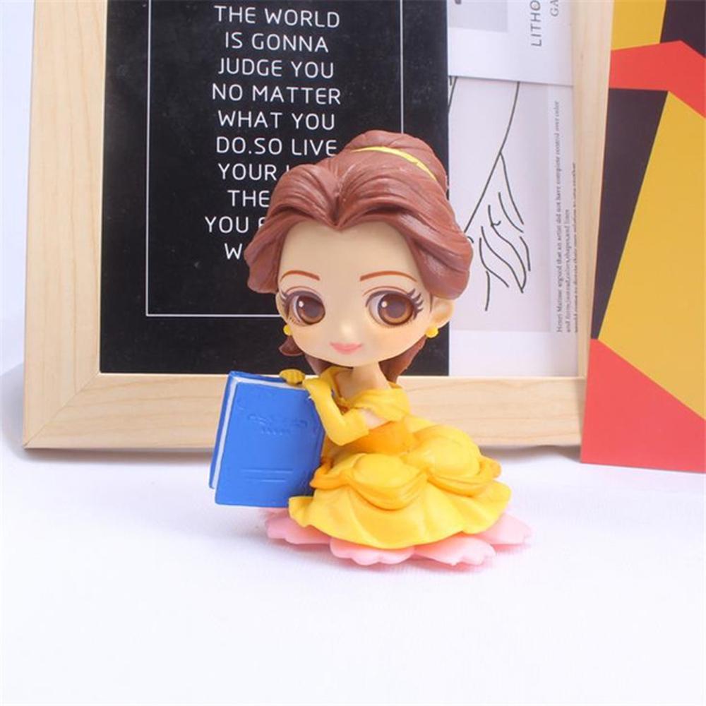 [Elegan] Princess Action Figure Hadiah Natal Hadiah Ulang Tahun Figure Mainan Princess Belle PVC Snow White