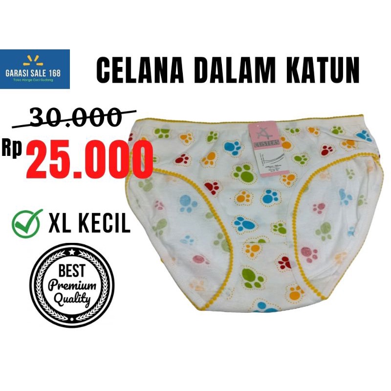 CD Wanita / Celana Dalam Wanita / Celana Dalam Anak Perempuan CLISTER Size XL (Agak Kecil)