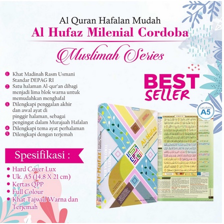 AL QURAN HAFALAN AL HUFAZ A5 MILENIAL TERLARIS MUSLIMAH REGULER